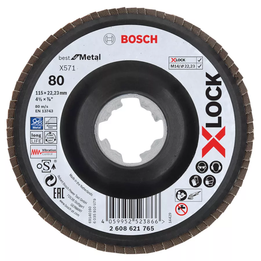 Disque à lamelles XLock 115mm best for metal Bosch